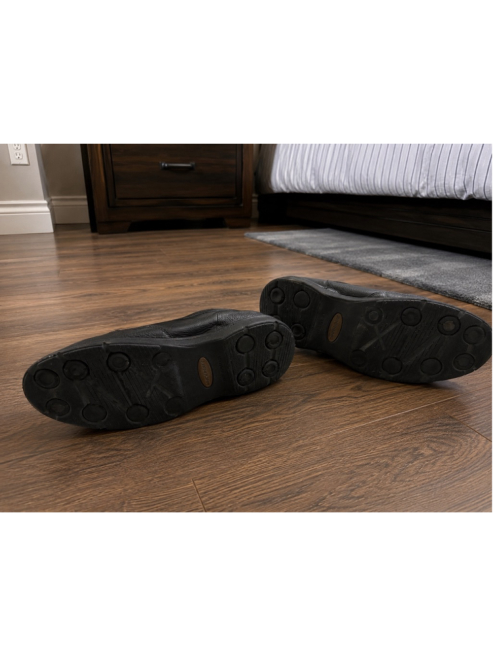 Rockport CG8965 Men’s Black Leather Slip Resistant Slip-On Loafers Size 9.5 - Picture 5 of 9